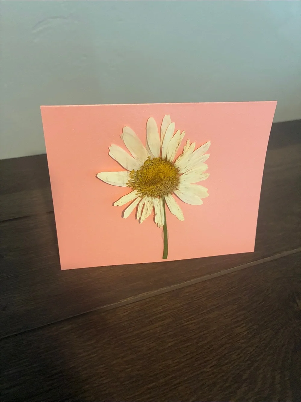 Handmade Pressed Flowers on Blank Card